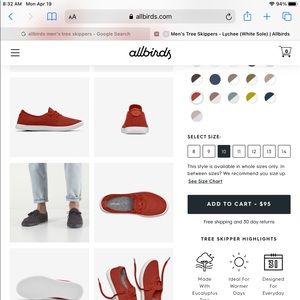 Men’s Allbird Tree Skippers